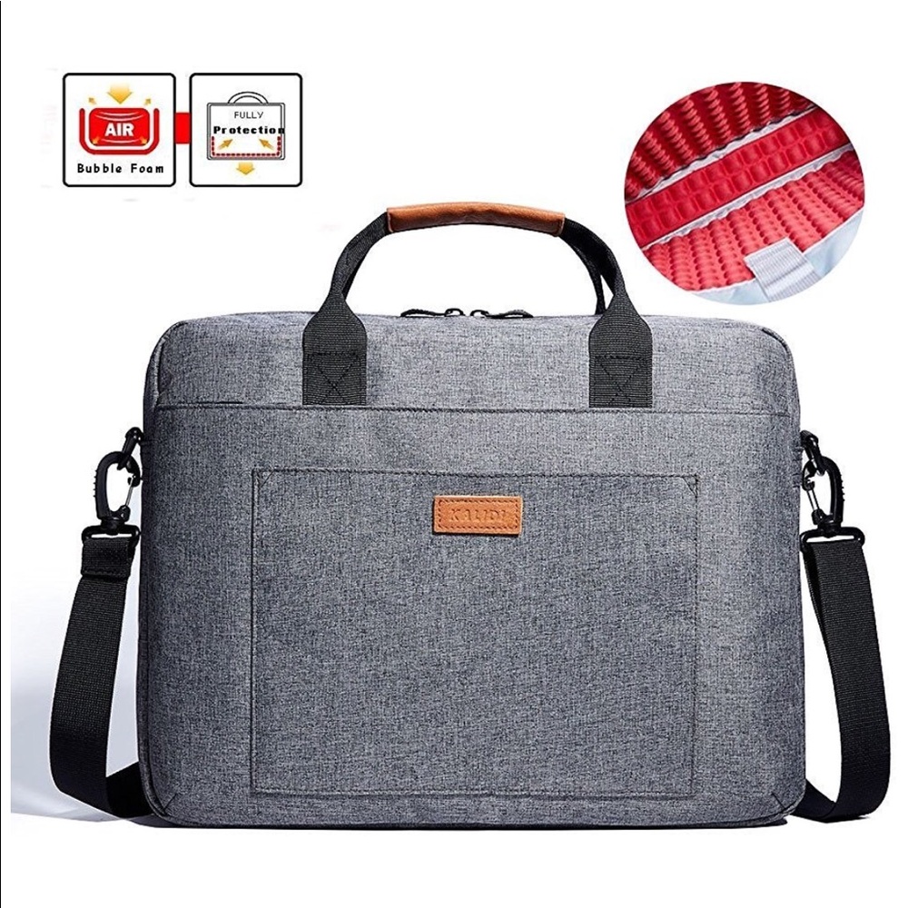 17” Gray Briefcase/ Laptop Bag